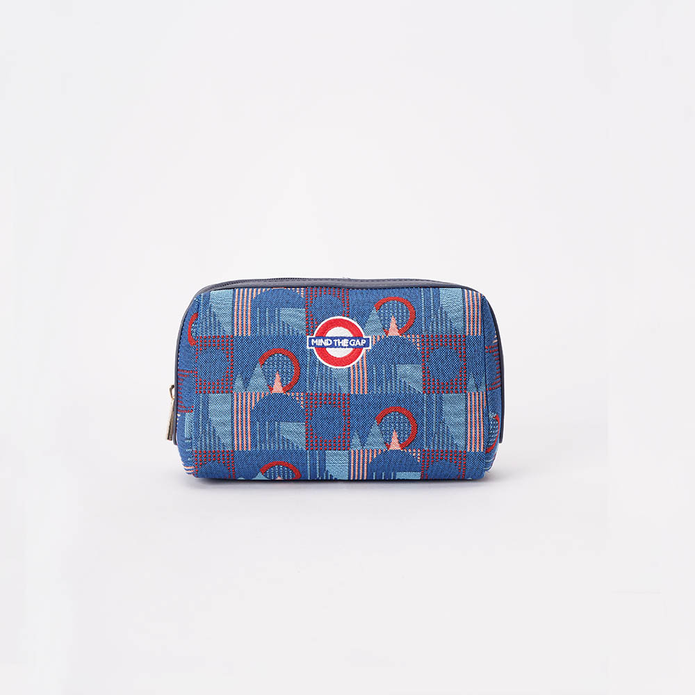 Beauty Bag TfL Piccadilly Moquette Mind the Gap