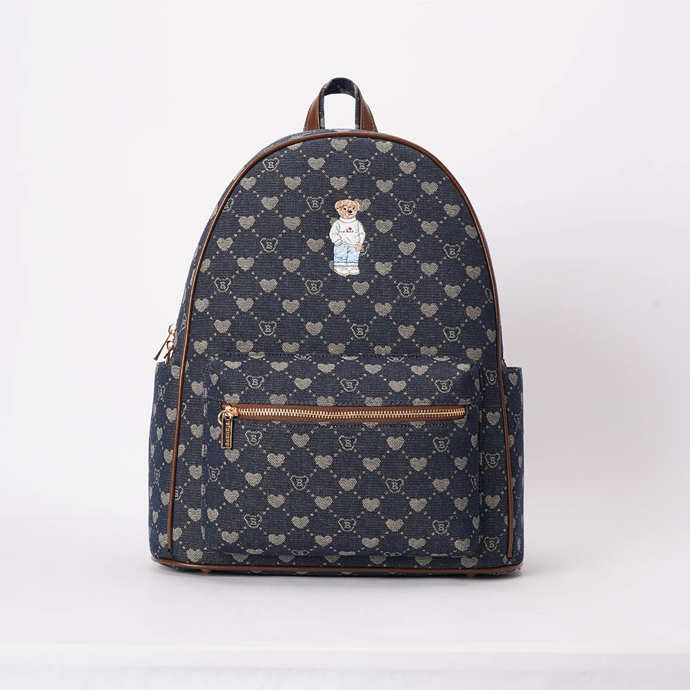 B-Loved Big Rucksack  on Blue Denim Monogram