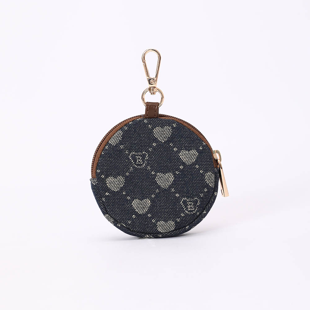 B-Loved Bear Bubble Zip Charm on Blue Denim Monogram - Image 3