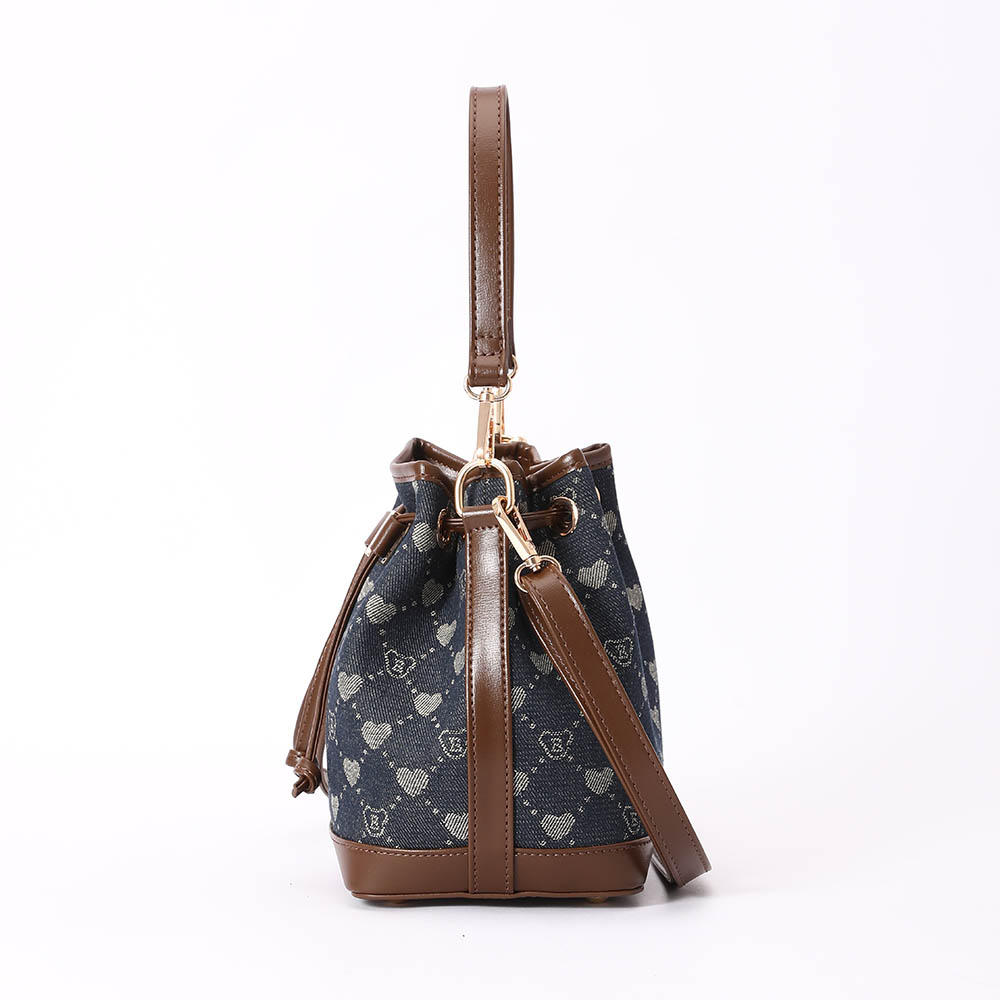 B-Loved Bucket Handbag on Blue Denim Monogram - Image 3