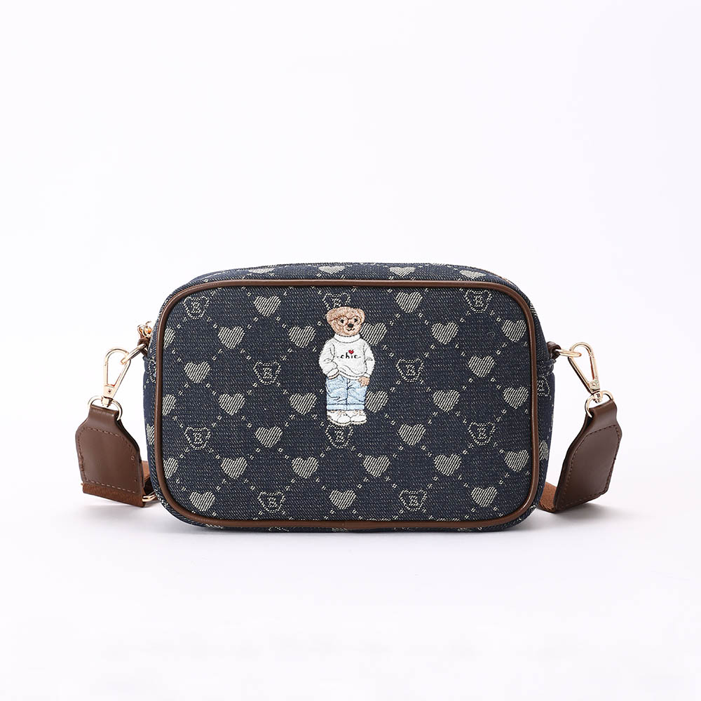 B-Loved Camera Crossbody Bag  on Blue Denim Monogram