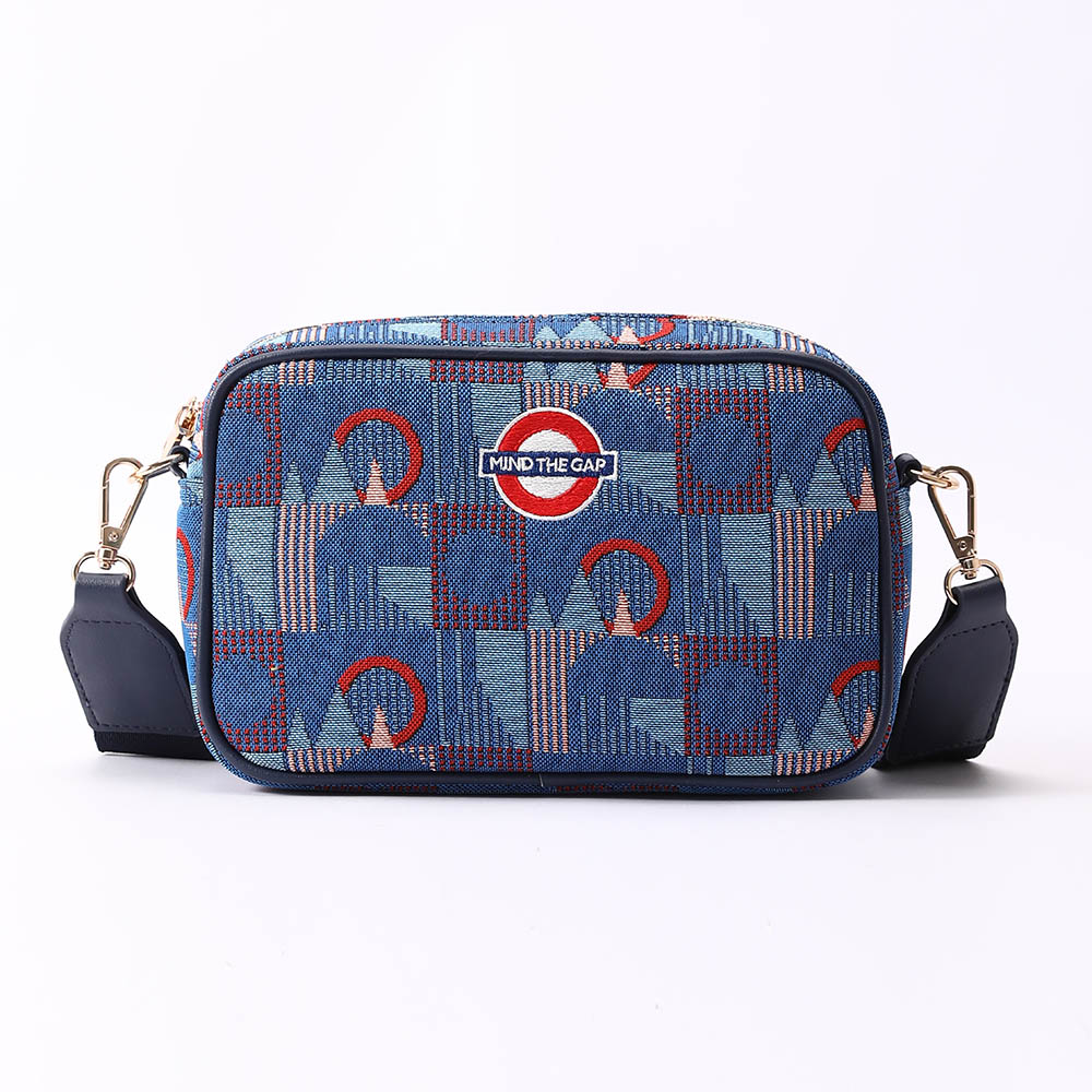Camera Crossbody Bag TfL Piccadilly Moquette Mind the Gap