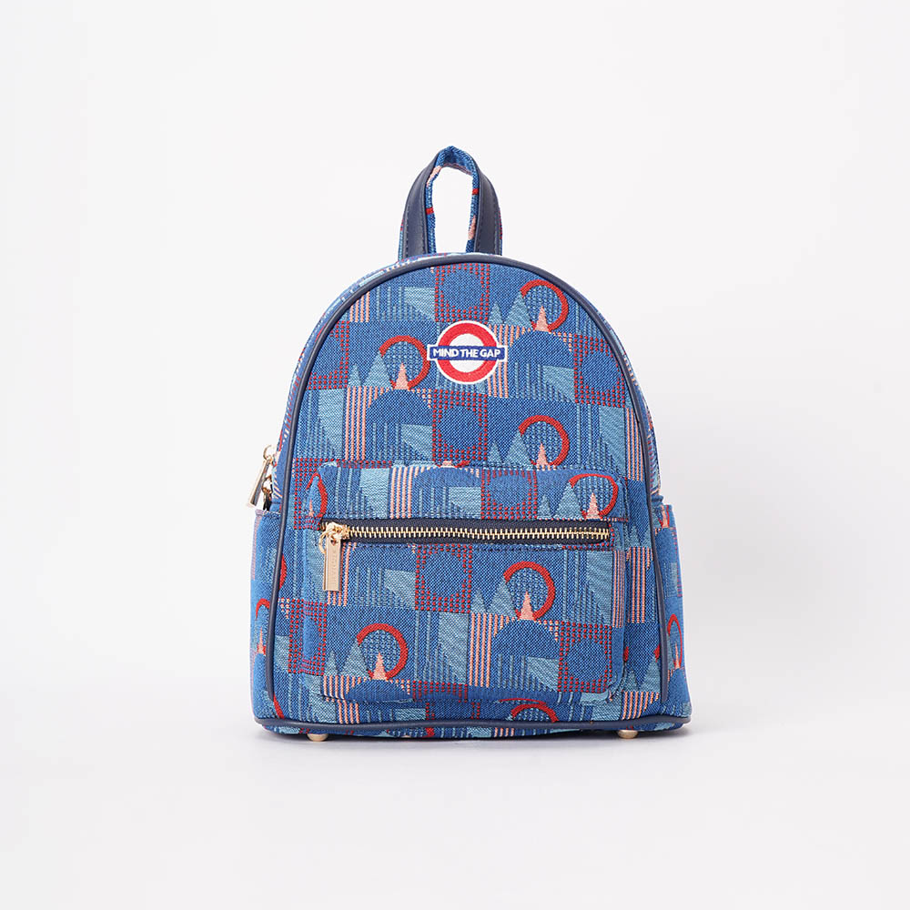 Small Rucksack TfL Piccadilly Moquette Mind the Gap