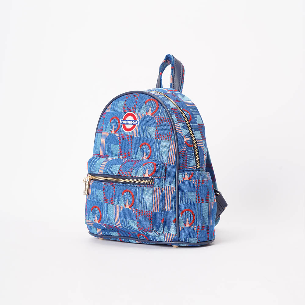 Small Rucksack TfL Piccadilly Moquette Mind the Gap - Image 2