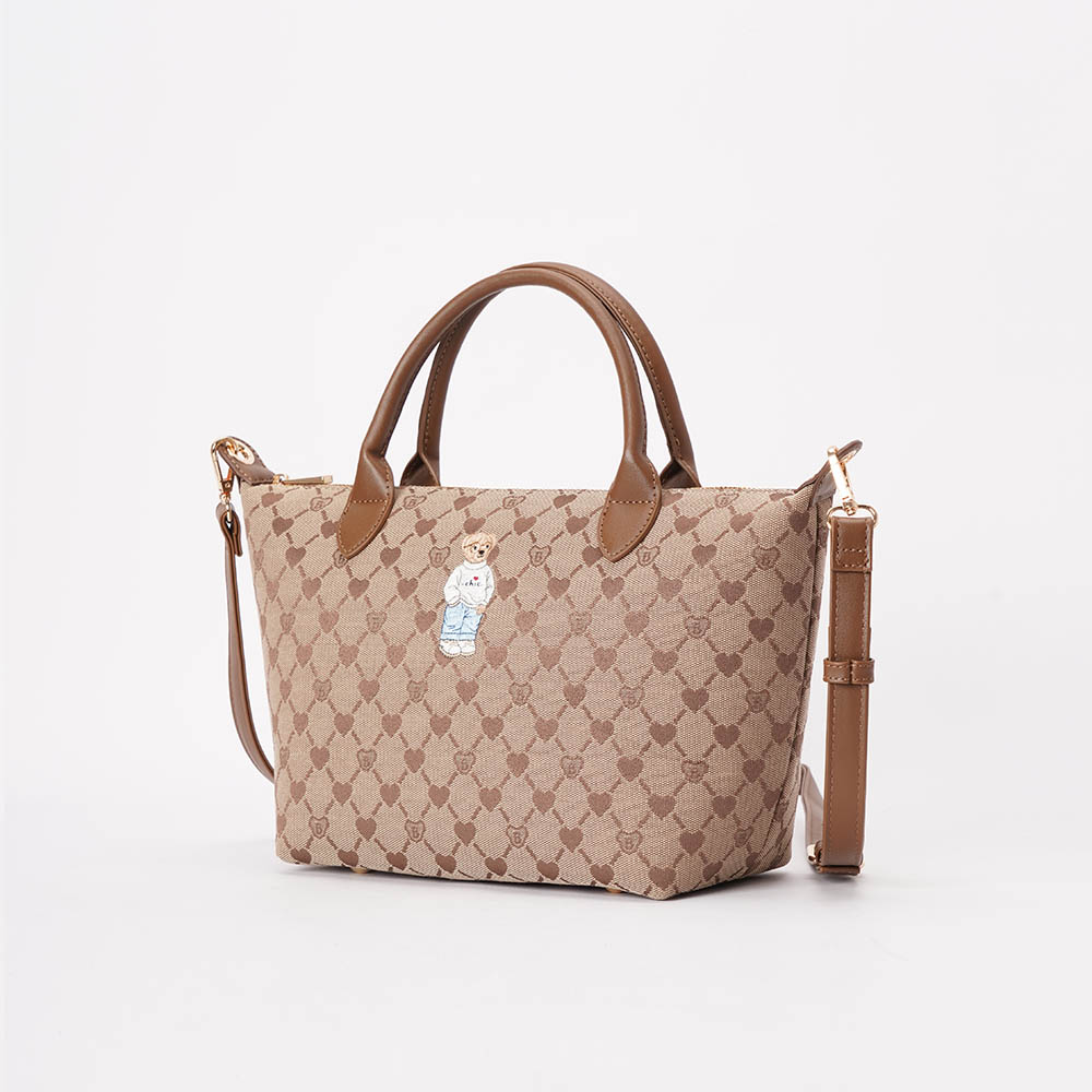 B-Loved Grab Handbag on Beige Monogram - Image 2