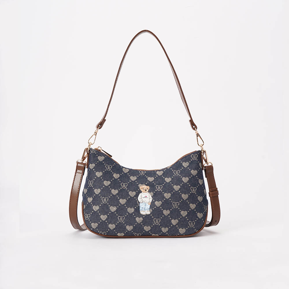 B-Loved Moon Handbag on Blue Denim Monogram