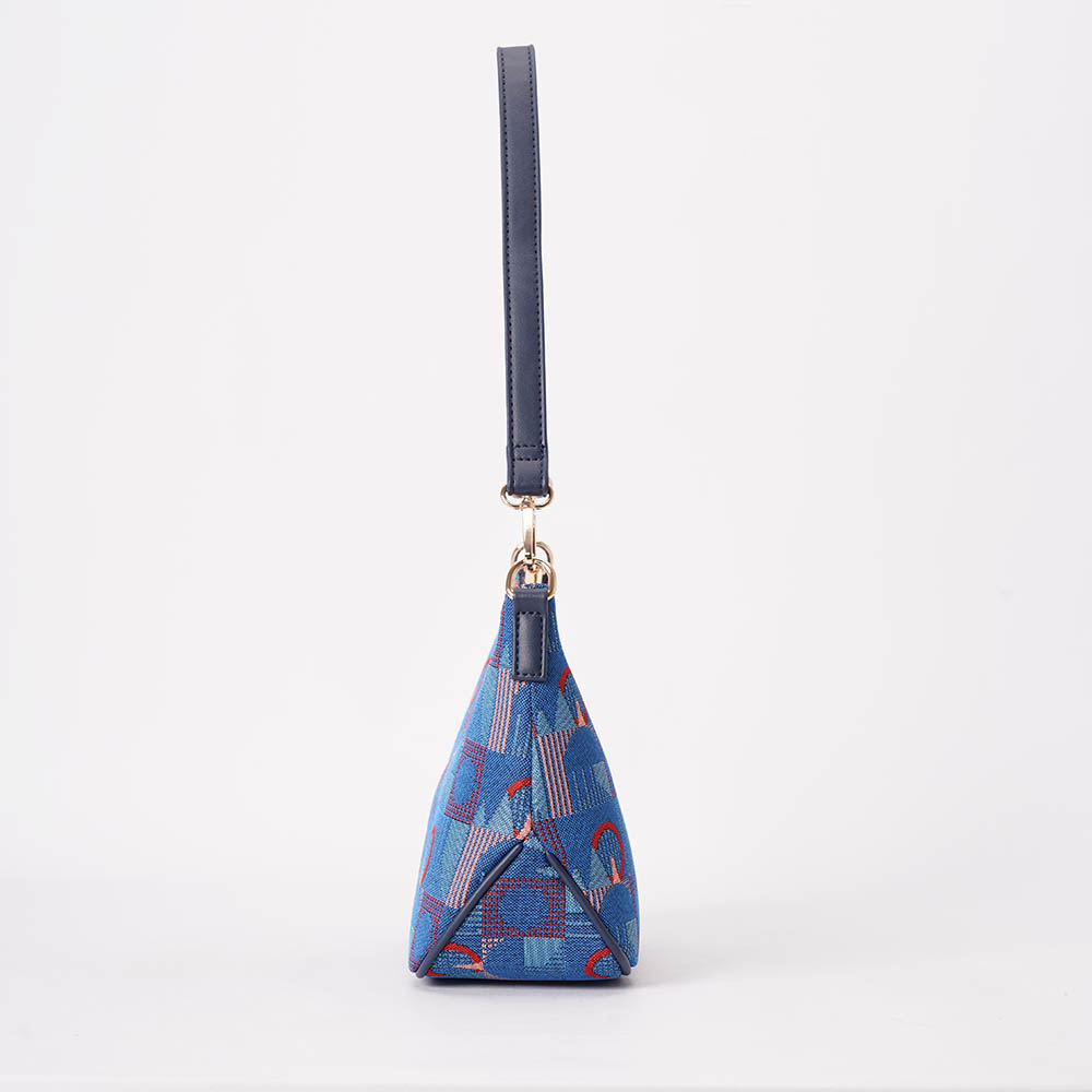 Moon Handbag TfL Piccadilly Moquette Red Roundel - Image 3
