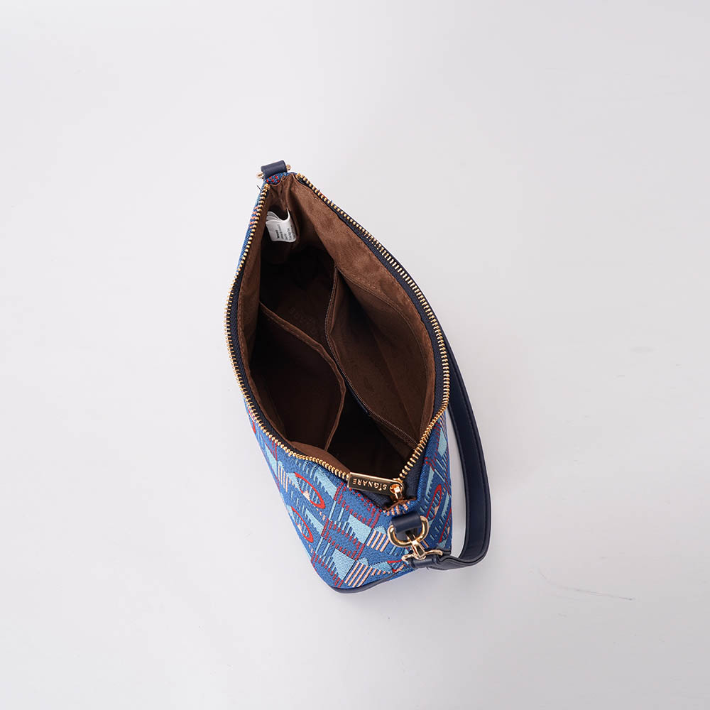 Moon Handbag TfL Piccadilly Moquette Red Roundel - Image 5