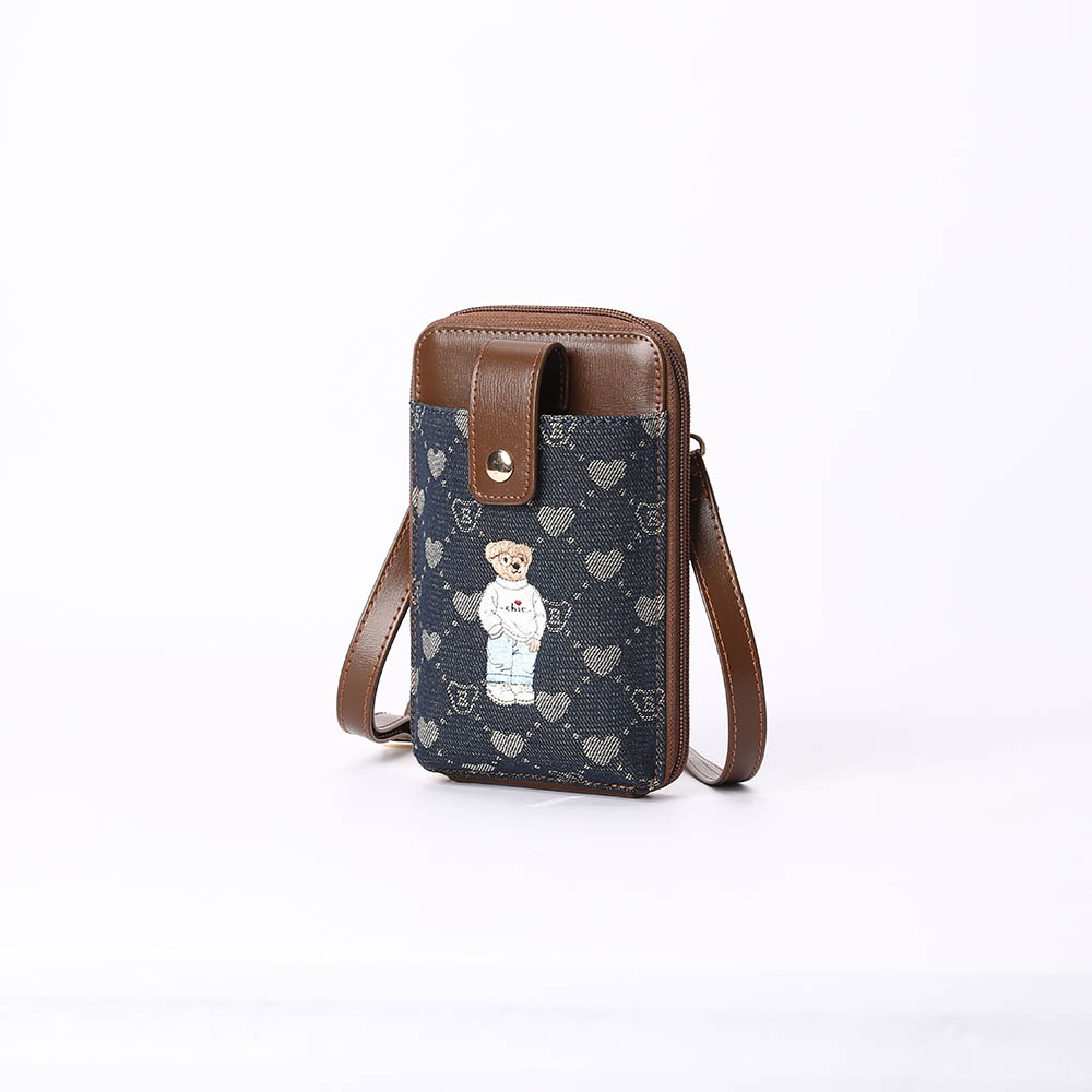 B-Loved Smart Phone Bag on Blue Denim Monogram - Image 2
