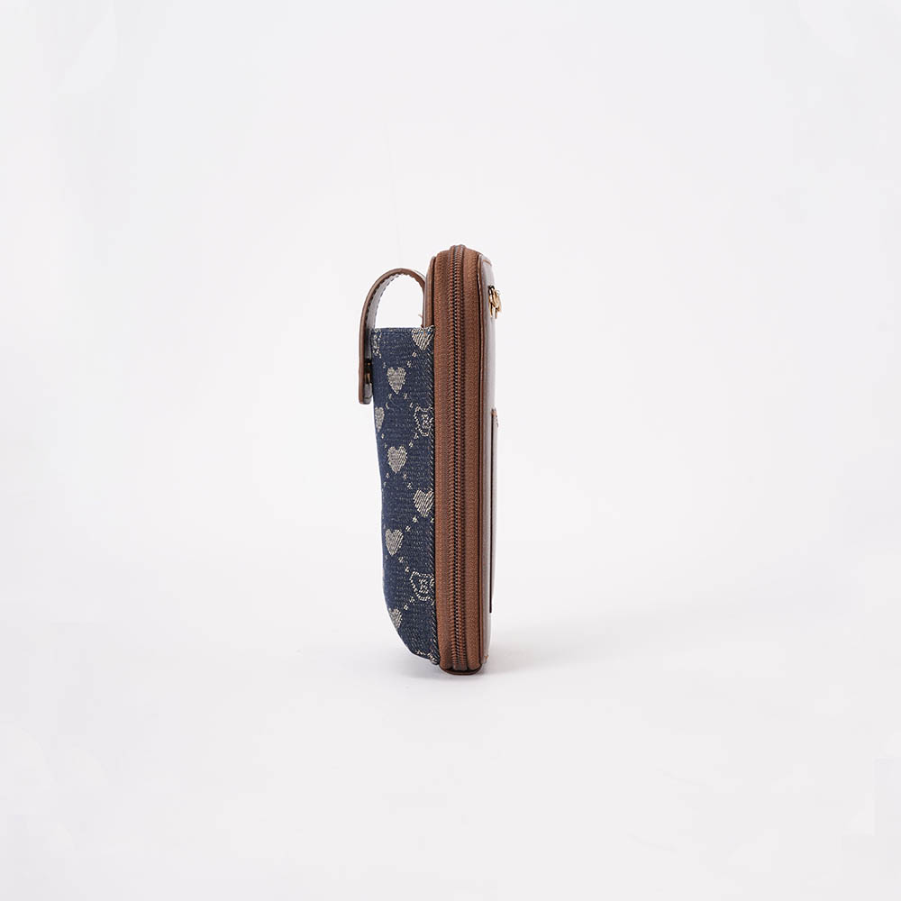 B-Loved Smart Phone Bag on Blue Denim Monogram - Image 3